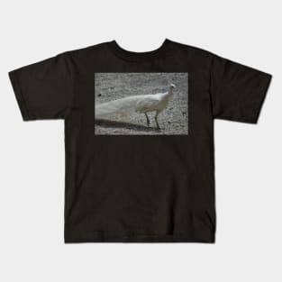 Albino Peacock Kids T-Shirt